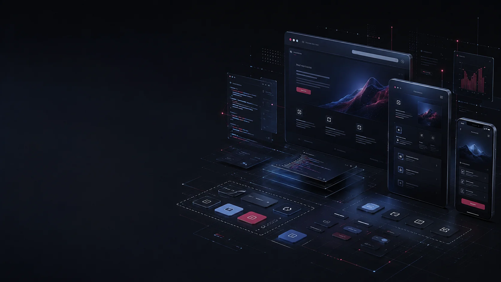 Abstract responsive web layers connected through a global edge network